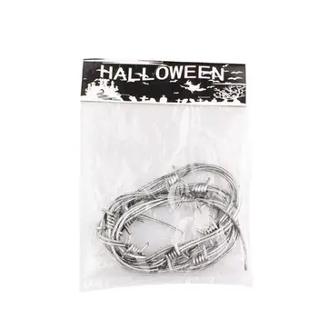 1 buc Înfiorător Imitație de Groază Sârmă Ghimpată de Argint Fals Petrecere de Halloween Decor Jucărie Acasă de Halloween elemente de Recuzită, Decor LWW9203