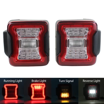 1 Pereche LED Stop Spate Bara de protecție din Spate Lumina de Parcare Spate sus Marșarier Coada de Lumină Lampă 2007~2016 Pentru Jeep Wrangler JK