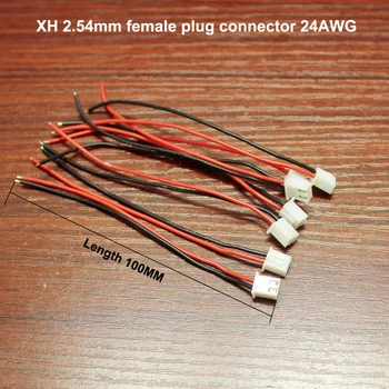 100buc/lot XH 2.54 mm terminal sârmă din PVC conectorul electric patch cord conectorul cablajului de prelucrare 2P 3P 4P 5P mufa