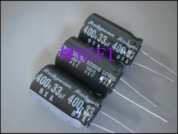 10BUC Rubycon BXA 400V33UF 16X25MM aluminiu electrolitic condensator 33UF 400V frecventa mare rezistență scăzută viață lungă 33uF/400v