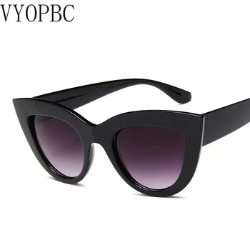 2020 Ochi de Pisică Moda ochelari de Soare Femei Vintage de Lux de Brand Designer de Ochelari Negri de soare Ochelari de Soare Pentru femei UV400 Ochelari de Nuante