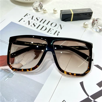 2020 Sexy Pătrat ochelari de Soare pentru Femei Brand de Moda Supradimensionat Ochelari de Soare Leopard de sex Feminin Nuante pentru Barbati Doamnelor Lunetă Femme Oculos
