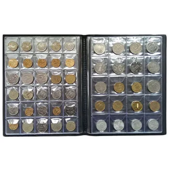 250 De Bucăți Monede De Stocare Carte Monedă Comemorativă De Colectare Album Titularii De Colectare Volumul Folder Ține Multi-Color Gol Monede