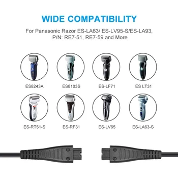 4.8 5.4 V V 1.25 UN Încărcător USB RE7-87 RE7-59 Pentru Panasonic ES-LF50 ES-LA10 ES-LA50 ES-LA92 aparat de Ras aparat de Ras Încărcător
