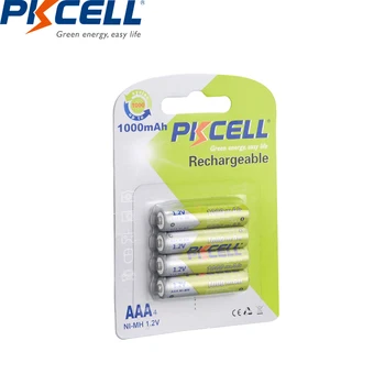 40PC/10blister PKCELL 1.2 v NI-MH aaa Baterii Reîncărcabile aaa nimh Baterie 3A 1000MA bateriei de până la 1000 de ori Pentru lanterna