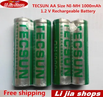 4buc/ lot TECSUN AA NI-MH 1.2 V 1000mAh Baterie Reîncărcabilă