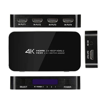 4K 60Hz HDMI Switcher 4K HDR 5X1 hdmi switch 5.1 audio extractor HDCP 2.2 Switcher HDMI cu control de la distanță pentru PS4 pro HDTV