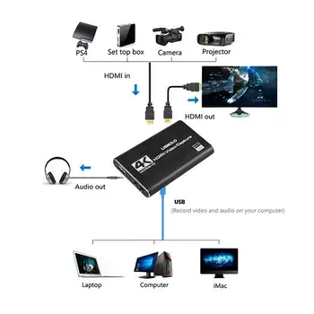 4K HDMI Joc Video Capture Card USB3.0 1080P Grabber Dongle HDMI placa de captura pentru OBS Captura Game Capture Card Live