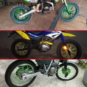 72 Buc Motociclete Dirt Bike Roata Rim a Vorbit Jante Piei Capac Protector Pentru KAWASAKI KX65 KX85 KX125 KX250 KX250F KX450F KX100