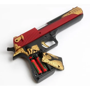 Abbyfrank Jucărie Pistol Desert Eagle Electric De Simulare Arma Lumina Șoc Proiecție Pistol Baieti Model De Jucării Pentru Copiii Care Nu Pot Trage