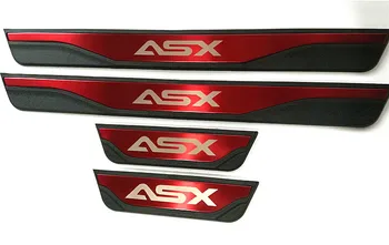 Auto pragului de ușă placă de uzură placa de prag pentru mitsubishi asx 2013-2019, 3 culori pentru a alege, accesorii auto.