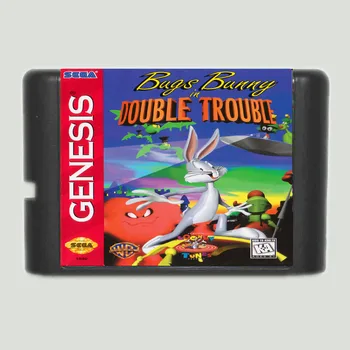 Bugs Bunny Double Trouble NTSC-USA de 16 biți MD Carte de Joc Pentru Sega Mega Drive Pentru Genesis