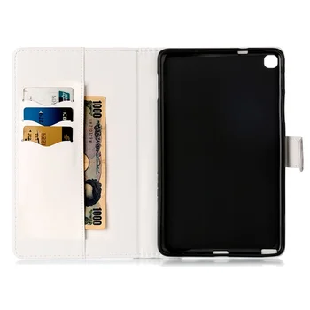 Caz Pentru Apple iPad mini 5 2019 Smart Cover din piele PU Marmură slot pentru Card de tablete de caz pentru iPad mini 1 2 3 4 caz 7.9