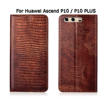 Cazul În Care Telefonul Pentru Huawei Ascend P10 P20 Plus Pro Lite Șopârlă De Cereale Caz Flip Magnetic Stand Genuien Telefon Din Piele Acoperi
