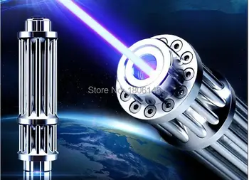 Cel mai Puternic 100000m 100w 450nm Laser Albastru Pointer Lanterna Lumina Arde Meci Lumânare Aprins Tigara Rea LAZER Lanterna de Vanatoare