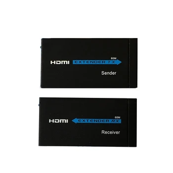De Vânzare la cald 60M Extender HDMI 1080p 3D HDMI Transmițător Receptor peste Cat 5e/6 RJ45 Ethernet Converter NOI UE Plug