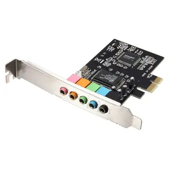 De înaltă Calitate 6 Channel PCIE Audio Digital Sound Card Adaptor CMI8738 CMI8738 Audio placa de Sunet PCI Express PCI-E 5.1 Ch