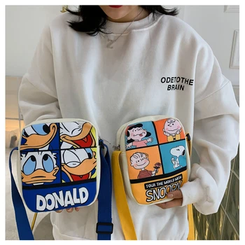 Disney doamna geantă de mână c desene animate sac de panza fata messenger shoulder bag new minnie geanta femei Donald Duck geantă de mână