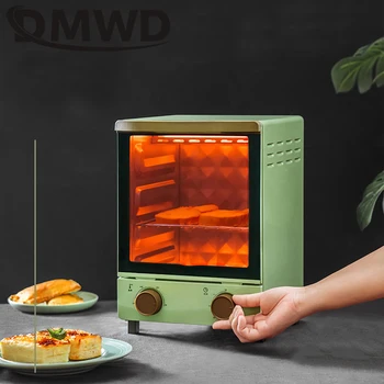 DMWD Mini Electric cu Convectie Cuptor Vertical de Panificație Prăjitor de pâine Timer 12L Biscuiți Tort Cookie Pizza Pâine mic Dejun Mașină de Coacere