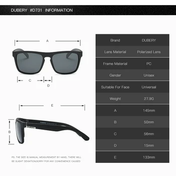 DUBERY Polarizat ochelari de Soare Barbati de Aviație de Conducere Nuante de sex Masculin Ochelari de Soare Pentru Barbati Retro Ieftine 2018Luxury Designer de Brand