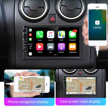 Eunavi Universal 2 Din Android Auto Radio Auto Multimedia Player Universal Autoradio Audio Stereo Ecran HD de Navigare GPS NU DVD