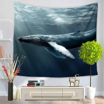 GAJJAR Tapiserie Balena Creative Imprimarea Acasă Tapiserie de Perete Agățat de Perete Decor Prosop de Plaja din Poliester Dormitor 2019 Noi Aug8