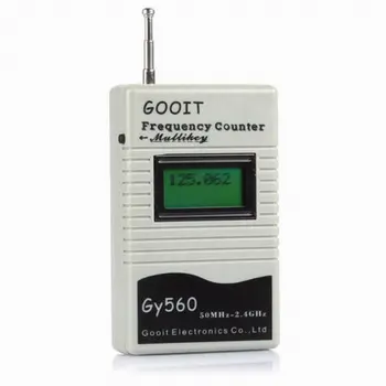 GY560 Frecvență contor Contor tester pentru Doi-Way Radio de Emisie-recepție GSM 50MHz-2.4 GHz 7 CIFRE Display LCD cu Semnal Metru
