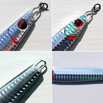 Japonia 1 buc 100g/120g argint cu ochii 3D vândut cu inele de plumb de pește duce jig cuțit jig bună calitate super