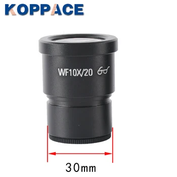 KOPPACE KP-10X Mare Eyespots Câmp Larg Ocular WF 10X/20 2 buc Stereo Microscop Ocular Muntele Interfață 30mm
