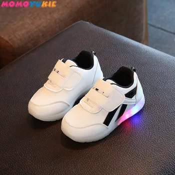 La modă pentru copii copii pantofi pentru băieți și fete pentru copii pantofi adidași de tenis infantil adidași stralucitoare lumina led-uri fata de copil pantof