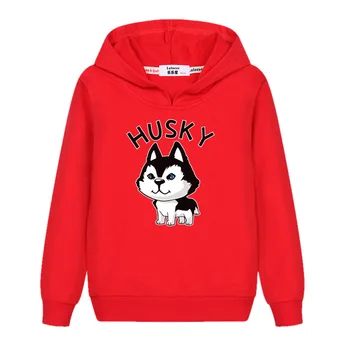 Lolocee Desene animate pentru copii Doge topuri casual cu maneci Lungi hoodie fată băiat Bumbac imprimat tricou Copii câine nou model de pulover