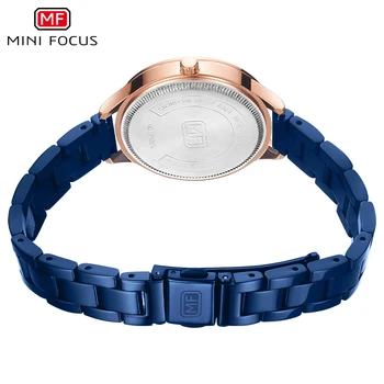 MINI FOCUS Femei Ceasuri de Top de Brand de Moda de Lux Casual Doamnelor Ceas rezistent la apa Albastru Oțel Inoxidabil Reloj Mujer Montre Femme