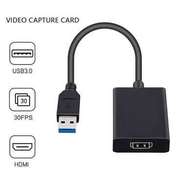 Noul Card de Captura Video USB 3.0, HDMI Video Grabber Record de Box pentru PS4 Jocul DVD Video Camera Înregistrării de Live Streaming