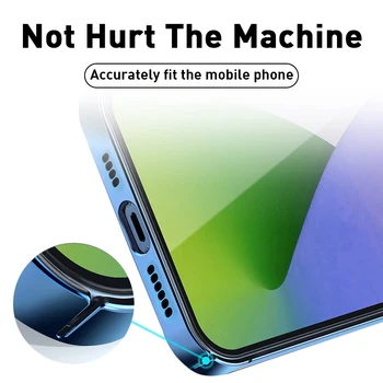 PC-ul Magnetic Telefon Caz Pentru iPhone 12 Pro Max Mini Incarcator Magsafe Capac de Protecție Încărcător fără Fir Transparent Subțire Capa