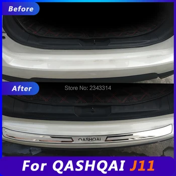 Pentru 2016 2017 2018 Nissan Qashqai J11 Ultrathin Inox Bara Spate Protector Pragului De Acoperire Exterior Garda Pedala Accesorii Auto
