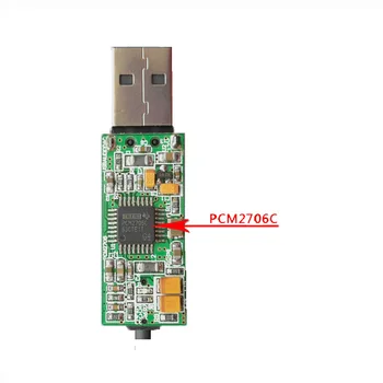 Placa audio amp PCM2706 DAC USB decodare audio converter telefon OTG notebook 16bit/48KHZ pentru amplificator A7-002