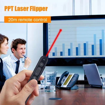 Portabil USB 2.4 GHz RF Laser Light Pen 650nm Red Light PPT Wireless Indicatorul de Control Prezentator la nivel Mondial