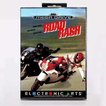 Road Rash Game Cartuș de 16 biți MD Carte de Joc Cu Cutie de vânzare cu Amănuntul Pentru Sega Mega Drive Pentru Genesis
