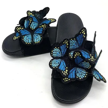 Sandale de Vara pentru Femeie 2020 butterfly bow Sandale Femei broderie cu Pantofi Sandale