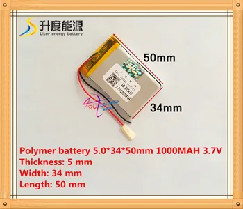 SD503450 3.7 V 1000mah Li-ion Baterie Reîncărcabilă Li-ion 503450