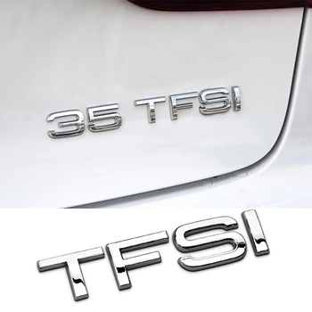 TFSI Scrisoare Emblema Spate Boot Portbagaj Metal Logo-ul Autocolant Pentru Audi A1 A3 A4 A4L A5 A6L A7 A8L C5 C6 C7 C8 TTS Tuning Auto Accesorii