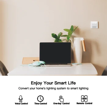 WiFi Inteligent Lumina Comutator de Perete Liber Detașabil Detașabil Tuya fără Fir Control de la Distanță de Control Vocal cu Alexa de Start Google