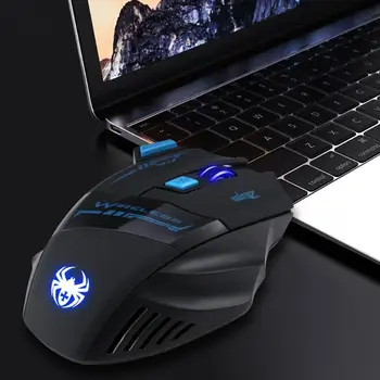 ZILOTUL F-14 Gaming Mouse F14 USB Wireless 2.4 G Hz 2400 DPI, 7 Butoane LED Optic Mouse-ul Computerului Pentru Laptop PC Gamer Soareci Mause