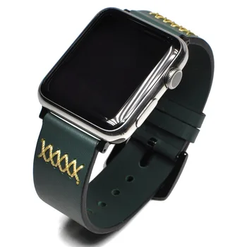 Împletite curea din piele pentru Apple Watch Band 6 44mm 40mm 42mm 38mm sport Curea Bratara iwatch Seria 5 4 3 Accesorii SE