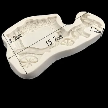 Cai de Transport Mucegai Silicon 3D Ambarcațiunile de Nunta Tort Fondant Instrumente de Decorare Pasta de Zahar Bomboane de Ciocolată Lut Matrite