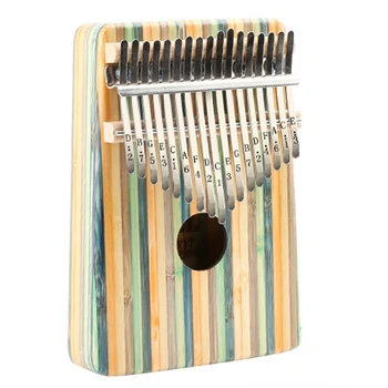 Degetul Mare Pian,17 Taste Harmonica Kit Portabil De Bambus Verde Degetul Degetul Mare Pian Instrumente Muzicale Accesorii