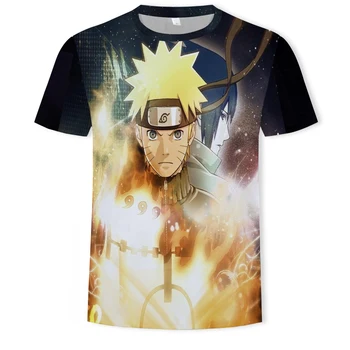 Imprimare 3D Cool Naruto Modelul de Imprimare T-shirt Barbati Femei Harajuku Topuri Casual Moda de Vara Noi Maneci Scurte Topuri tricouri