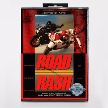 Road Rash Game Cartuș de 16 biți MD Carte de Joc Cu Cutie de vânzare cu Amănuntul Pentru Sega Mega Drive Pentru Genesis
