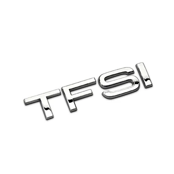TFSI Scrisoare Emblema Spate Boot Portbagaj Metal Logo-ul Autocolant Pentru Audi A1 A3 A4 A4L A5 A6L A7 A8L C5 C6 C7 C8 TTS Tuning Auto Accesorii