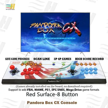 Noi Pandora Box CX 8 buton consola 2800 în 1 3P 4P Poate Salva joc de Mare scor record de sprijin fba mame ps1 SFC END MD joc 3d